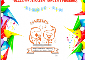 Plakat Ogólnopolskiej akcji ""Dzień Przedszkolaka to ważne święto - uczcijmy je razem tańcem i piosenką".